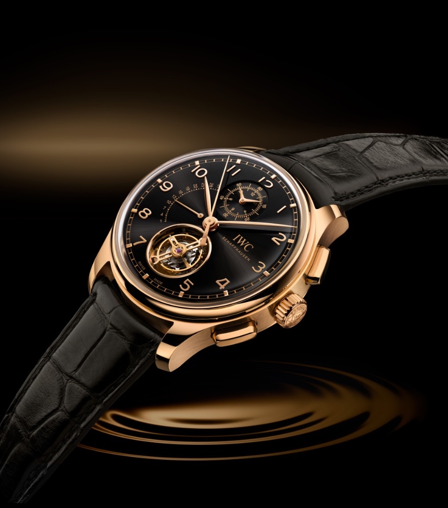 IWC Portugieser Tourbillon Retrograde Chronograph in Armor Gold®