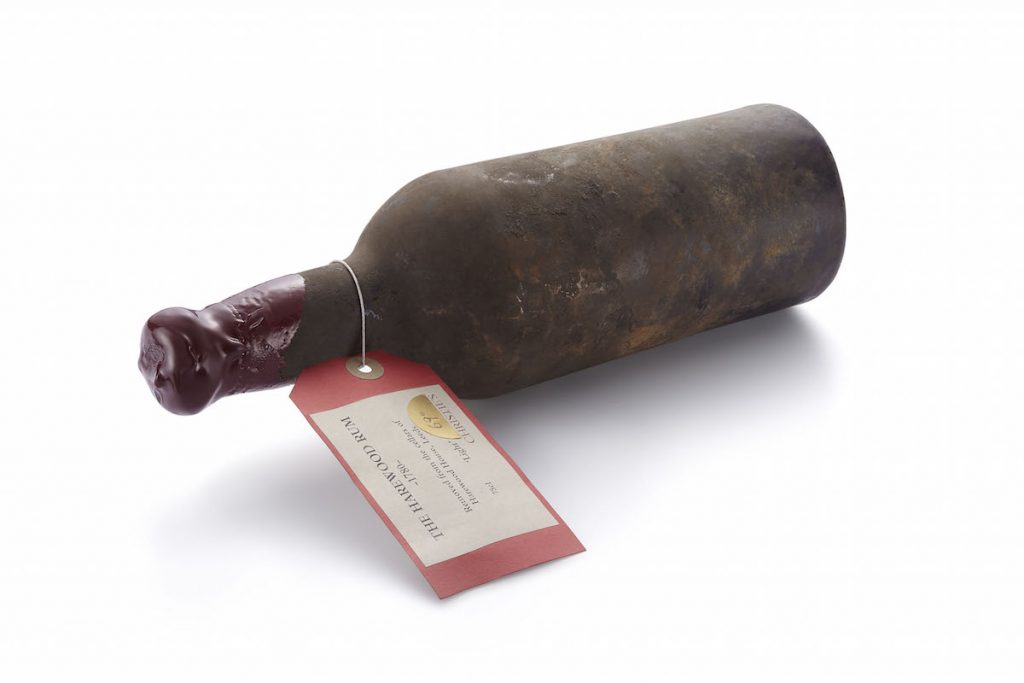 The bottle of light 1780 Harwood rum was acquired by Wealth Solution for just over $17,000