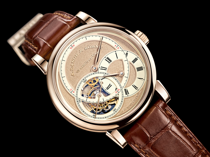 The first A. Lange & Sohne Handwekskunst (2011) Richard Lange Pour le Merite in honey gold 