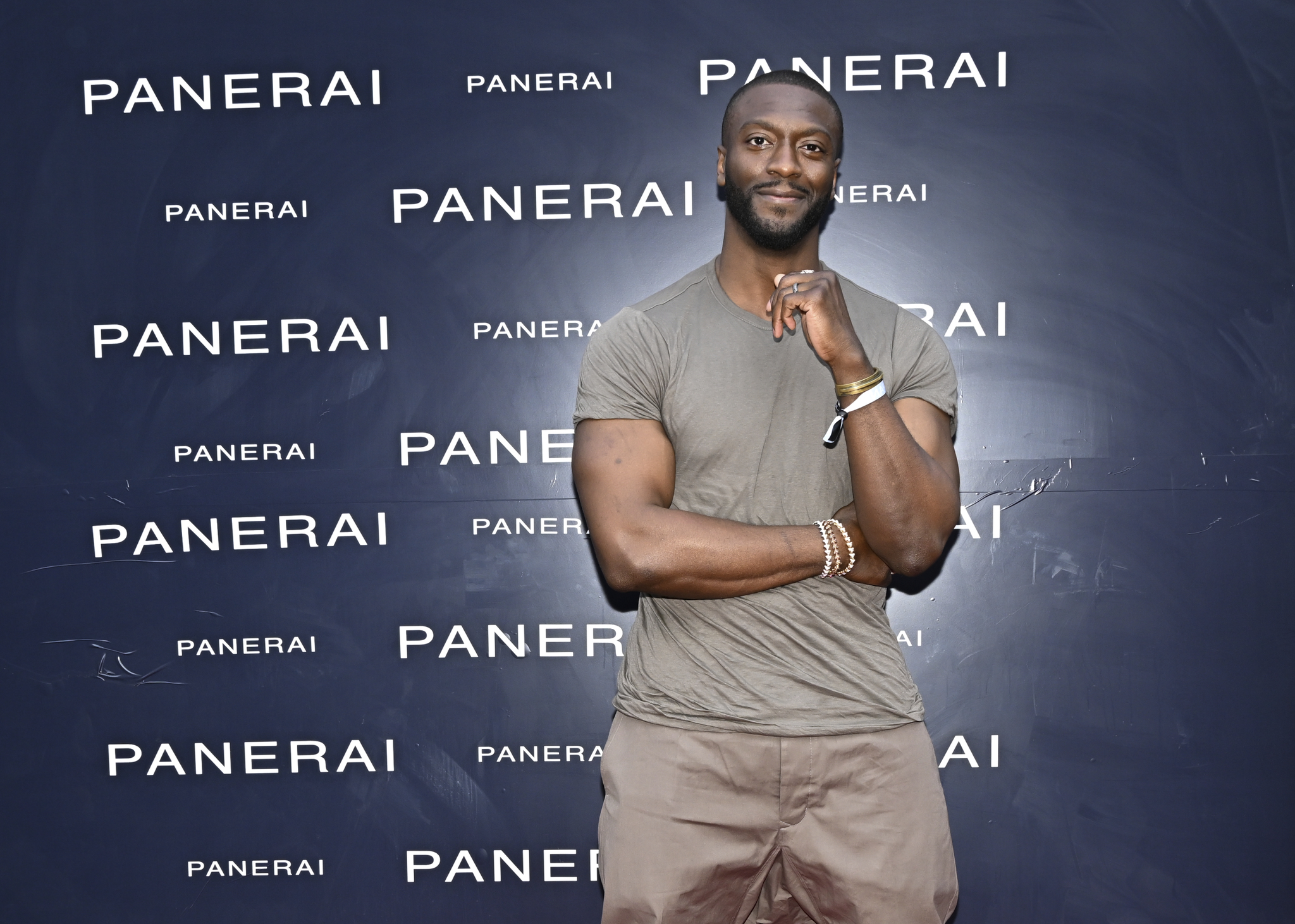 Actor Aldis Hodge at the opening of Casa Panerai in New York.