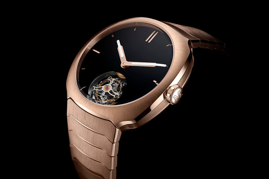 H. Moser & Cie Streamliner Tourbillon Vantablack® 18-karat gold watch