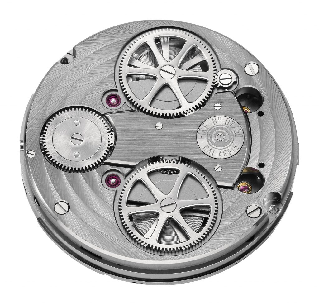 Armin Strom Caliber ARF 15 for the Mirrored Force Resonance Guilloche Dial watch 
