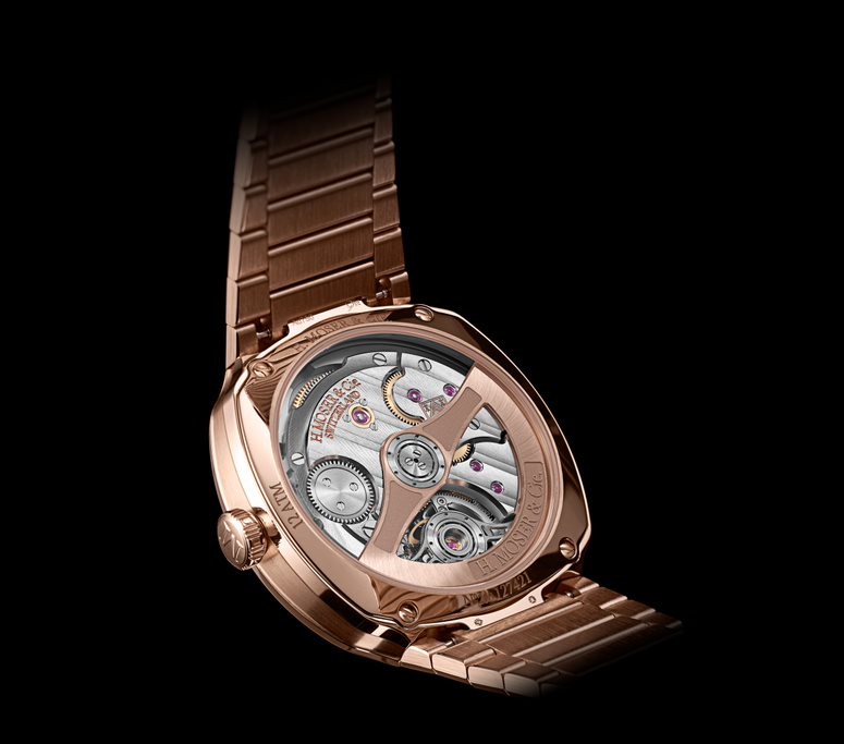 H. Moser & Cie Streamliner Tourbillon Vantablack® 18-karat gold watch