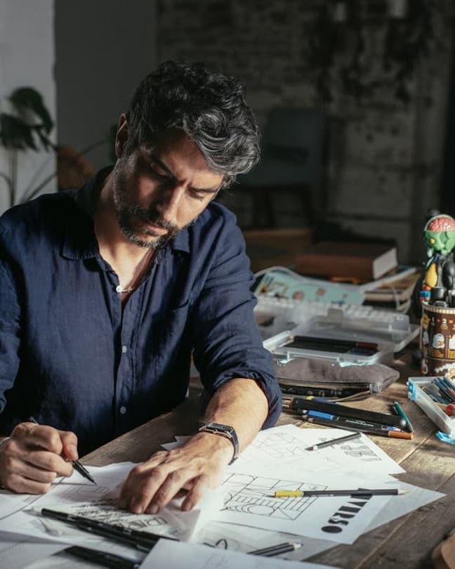 Alex Trochut working on the Jaeger-LeCoultre 1931 Alphabet.