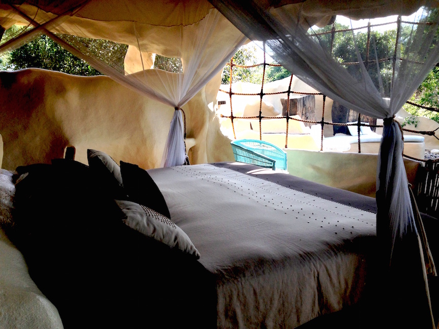 My bedroom in the Chongwe River House 