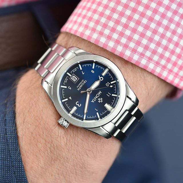 Monta Triumph blue dial watch 