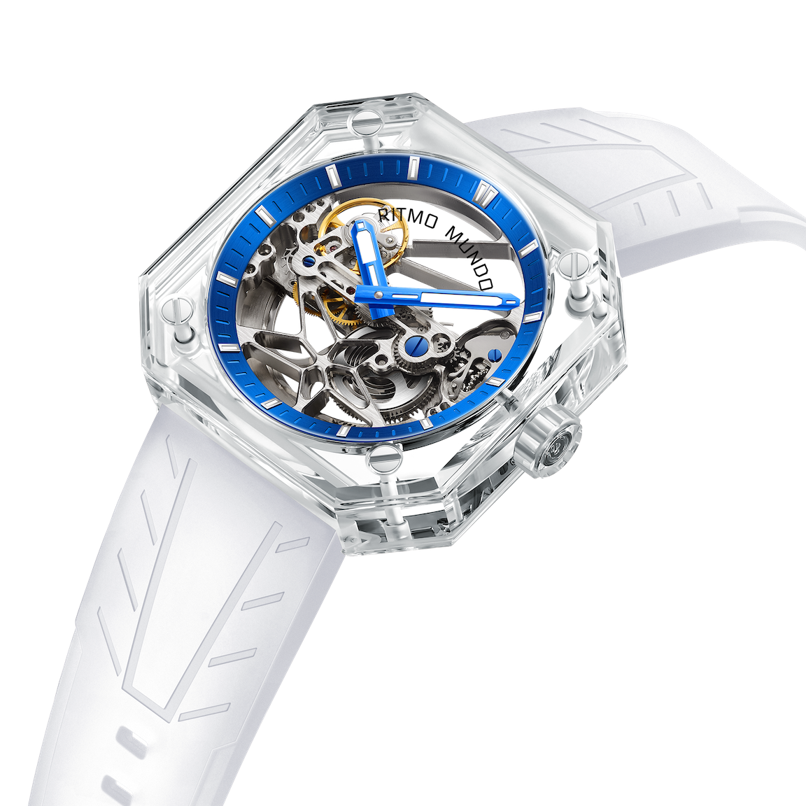 Ritmo Mundo Pegasus glass watch 