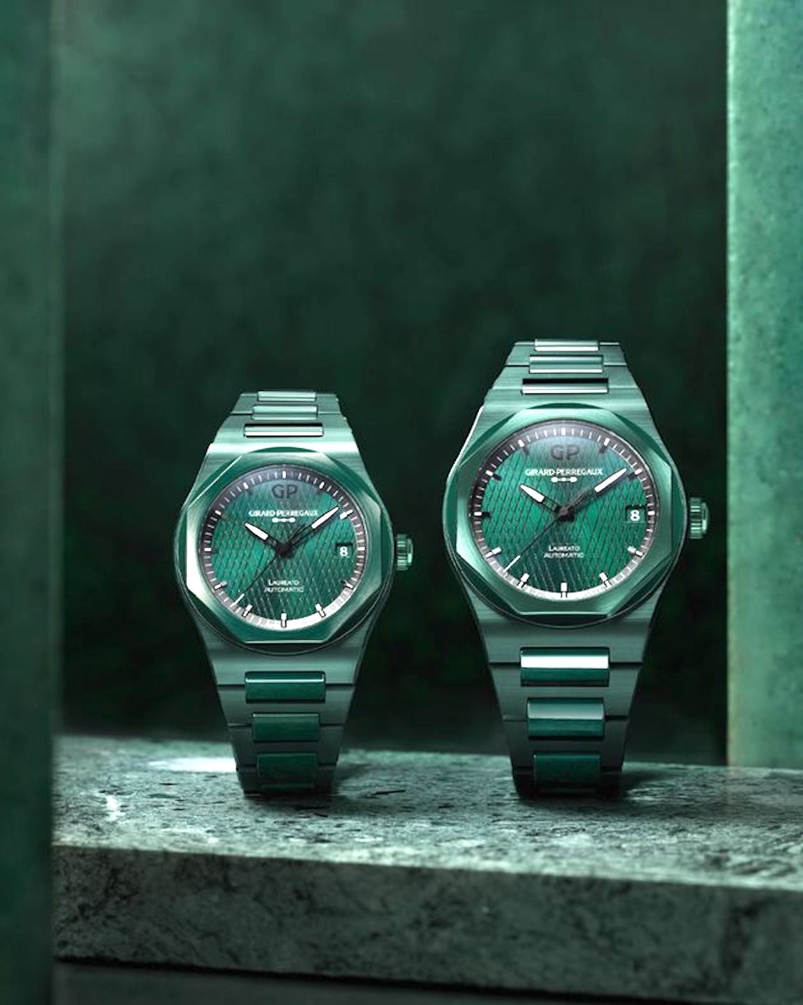 Girard-Perregaux Laureato Green Ceramic Aston Martin Edition