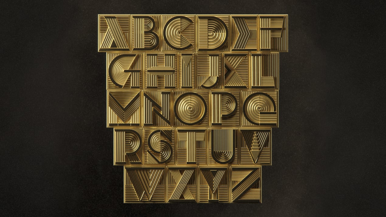 Jaeger-LeCoultre Reverso 1931 Alphabet by Alex Trochut.