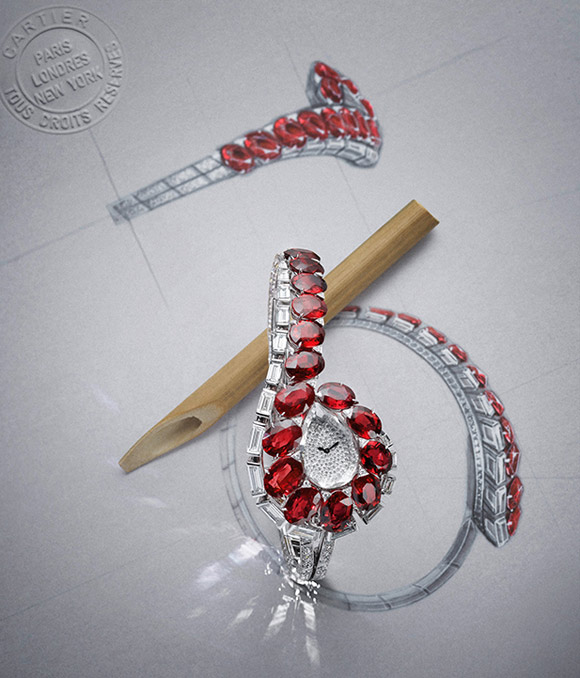 The high-jeweled beauty consists of more than 23 carats of diamonds. 
