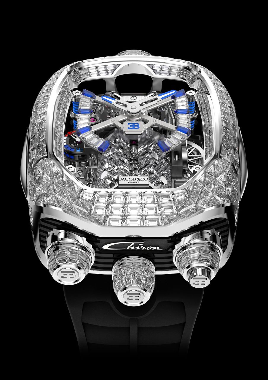 Jacob & Co. Bugatti Chiron diamond-set watch
