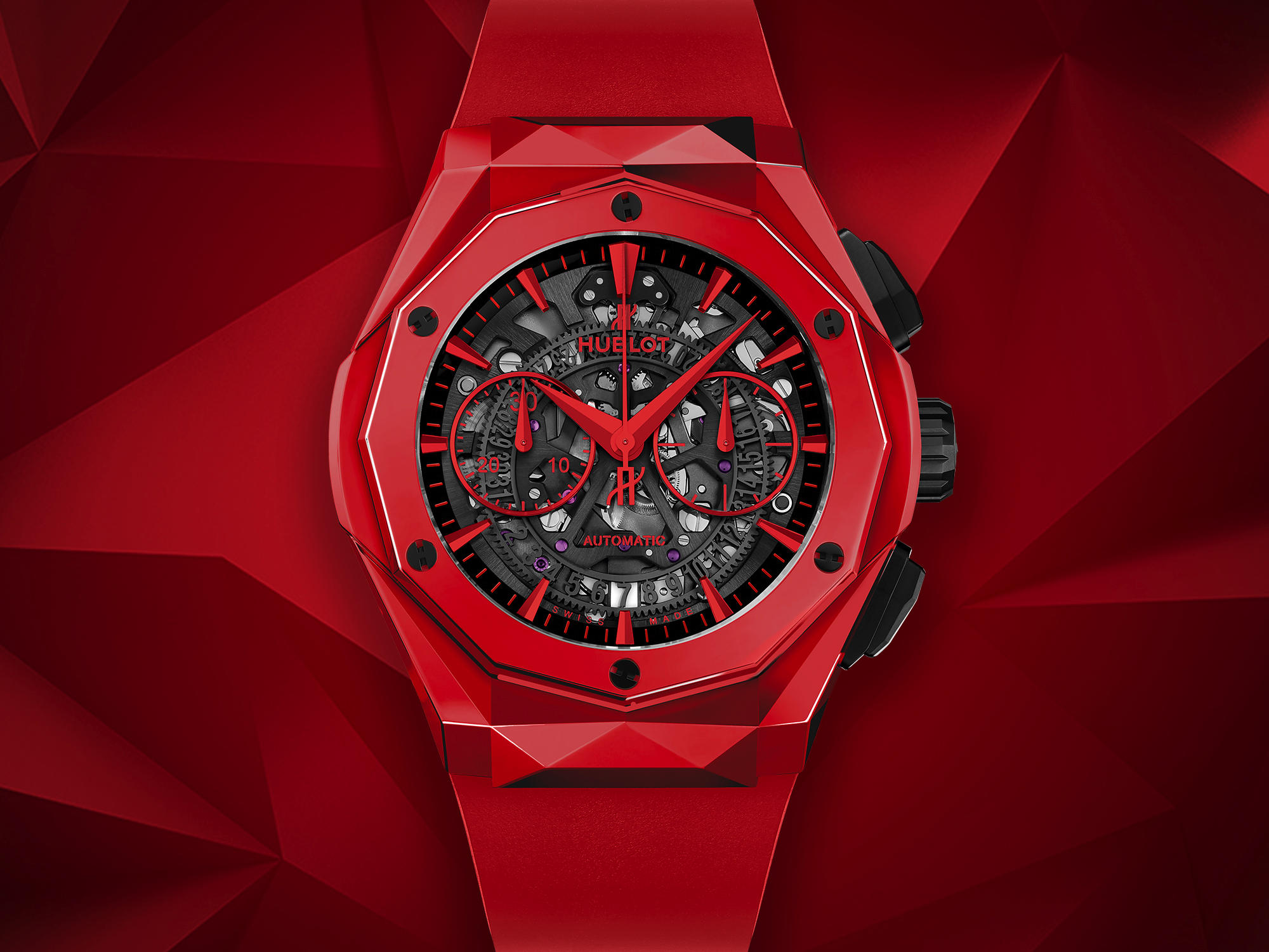 Hublot Classic Fusion Aerofusion Chronograph Orlinski Red Ceramic