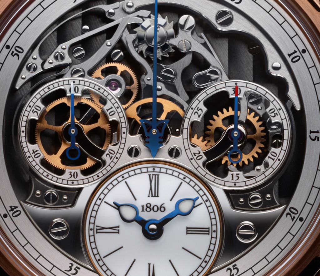 A close-up view demonstrates the intricacy of the movement 