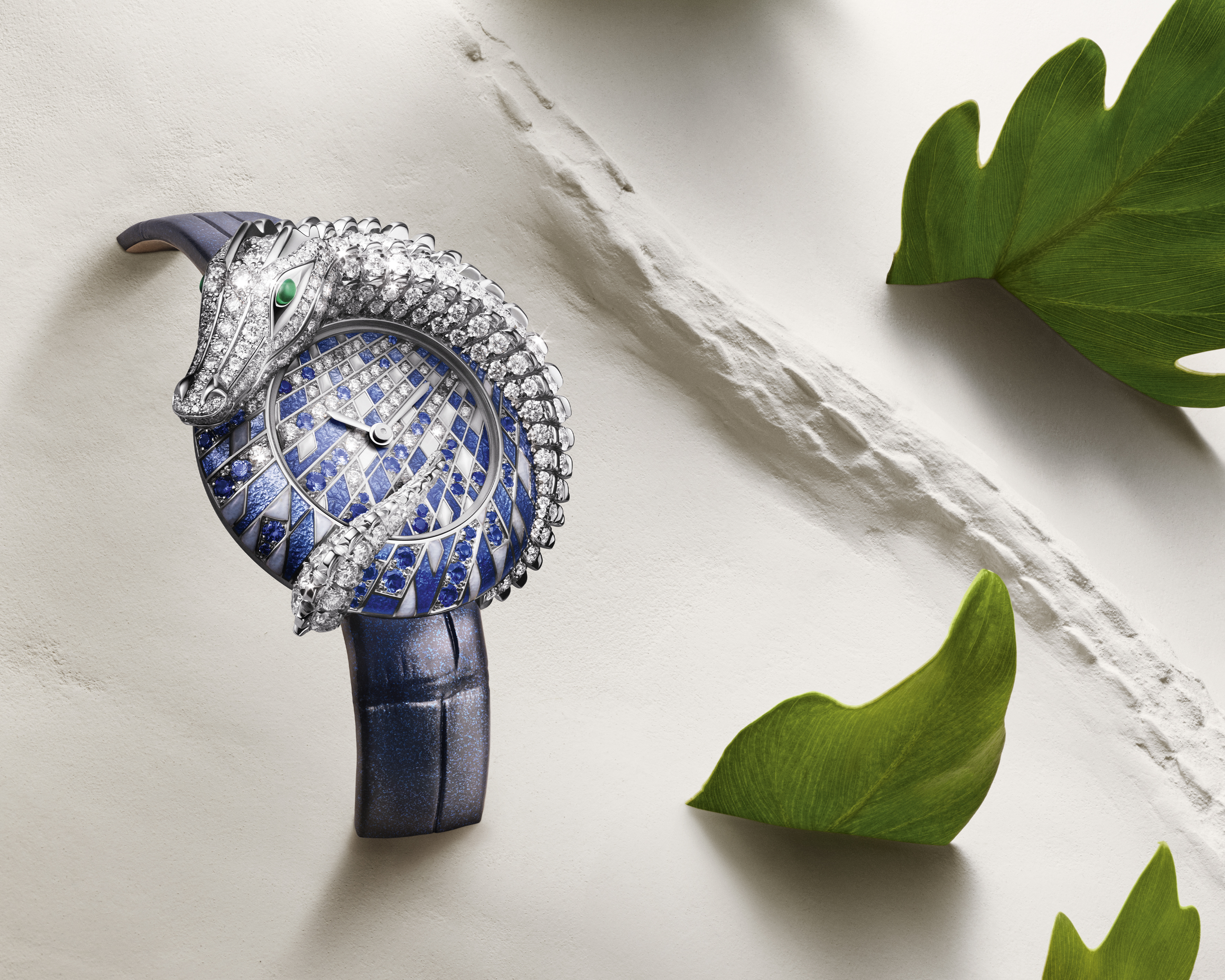 Cartier Animal Jewelry watch, crocodile.