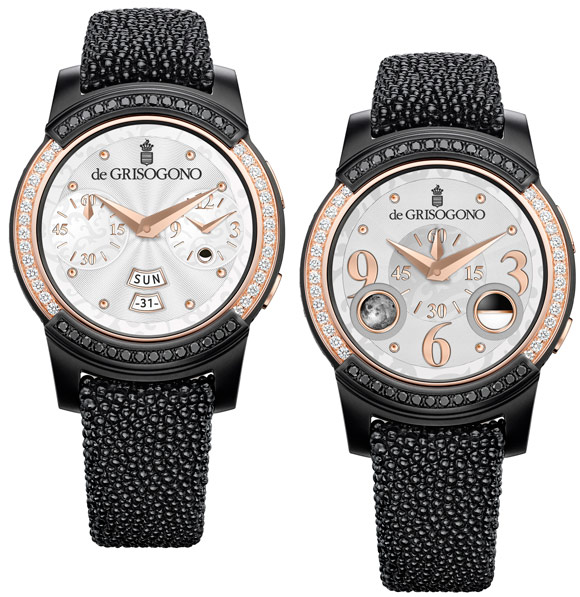 White dial version set with diamonds 