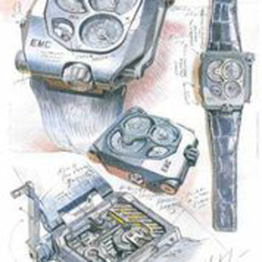 Sketches of the Urwerk EMC