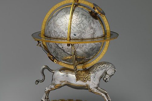 historic celestial globe clock