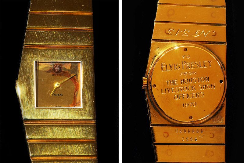 Elvis Presley's Rolex King Midas watch. 