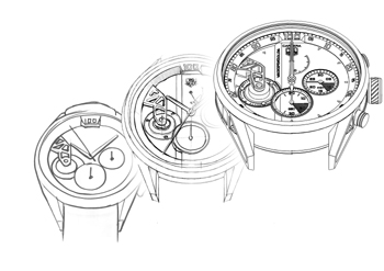 Evolution of the Carrera MikroPendulum Chronograph