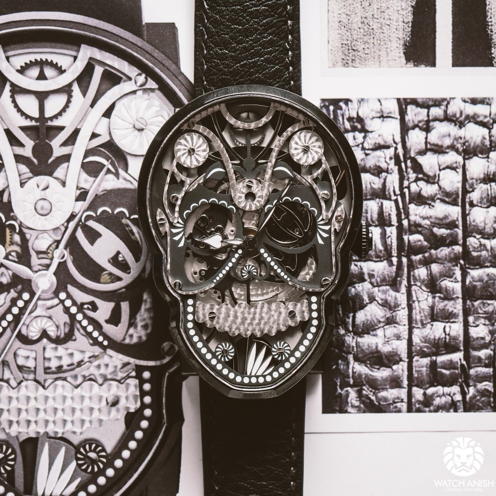 Fiona Kruger black skull (photo courtesy WatchAnish)