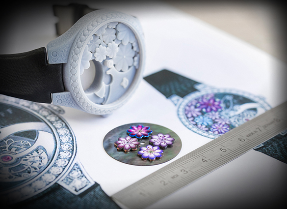 Working on the Floral Tourbillon at Graff Diamonds. 