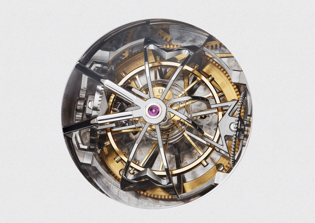 Armillary spherical triple axis tourbillon