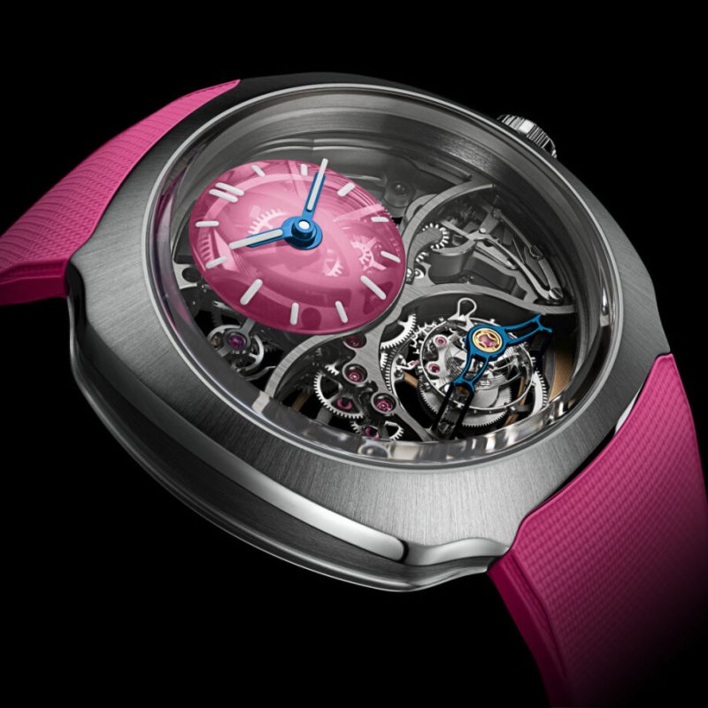H. Moser Streamliner Cylindrical Tourbillon Skeleton Alpine Limited Edition Pink Livery watch
