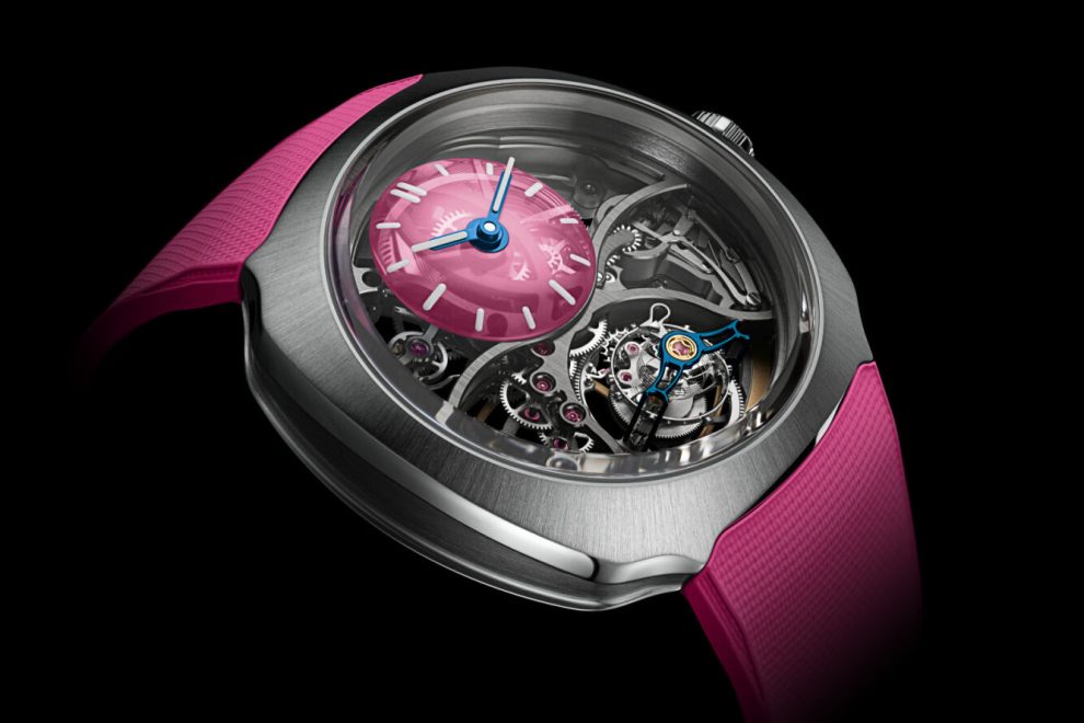 H. Moser Streamliner Cylindrical Tourbillon Skeleton Alpine Limited Edition Pink Livery  watch H. Moser Streamliner Cylindrical Tourbillon Skeleton Alpine Limited Edition Pink Livery watch