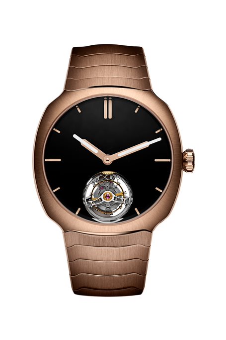 H. Moser & Cie Streamliner Tourbillon Vantablack® 18-karat gold watch