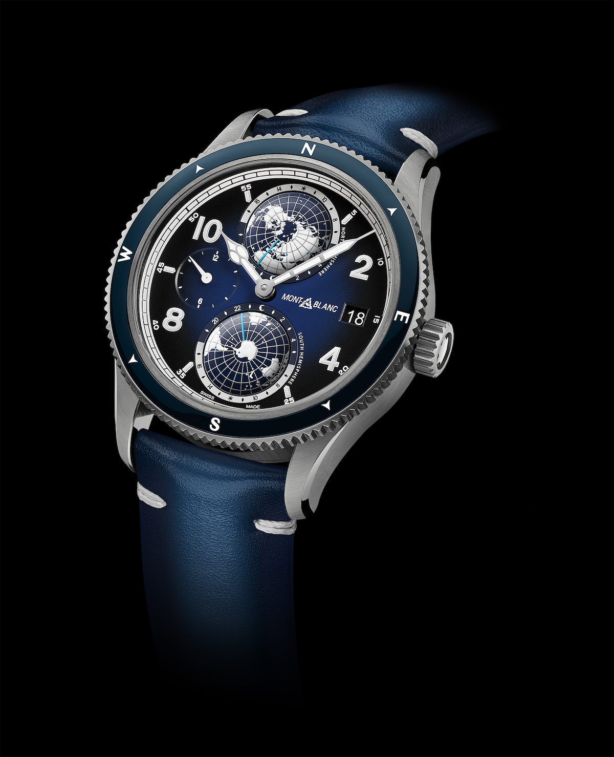 Montblanc 1858 Geosphere blue