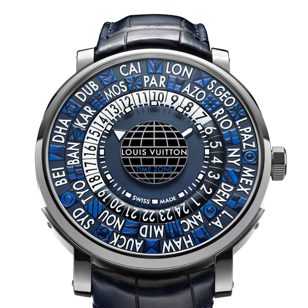 Louis Vuitton's Escale Time Zone Blue watch is a final contender for the Travel Time category at GPHG 2017.