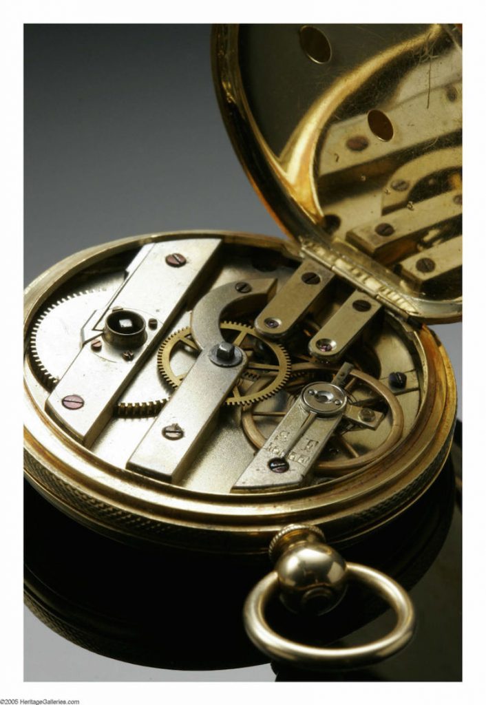 The watch, being sold with documentation for $175,000, is a fine example of mid-19th century watchmaking.