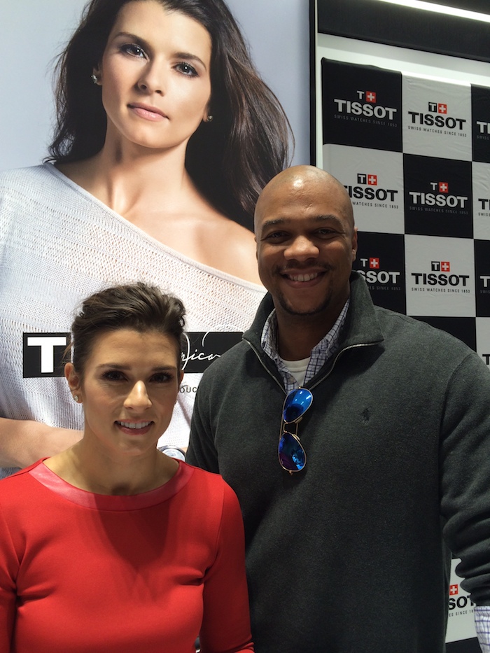 Danica Patrick with ATimelyPerspective contributor, Gordon Henderson. 