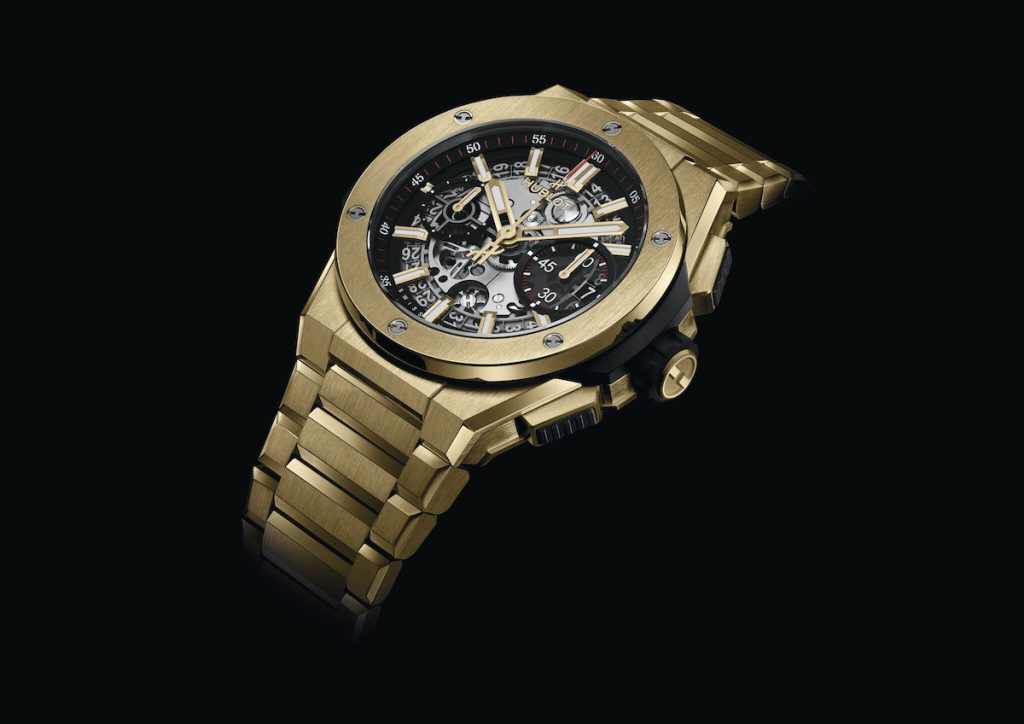 Hublot 18-karat Yellow Gold Big Bang Integral watch.