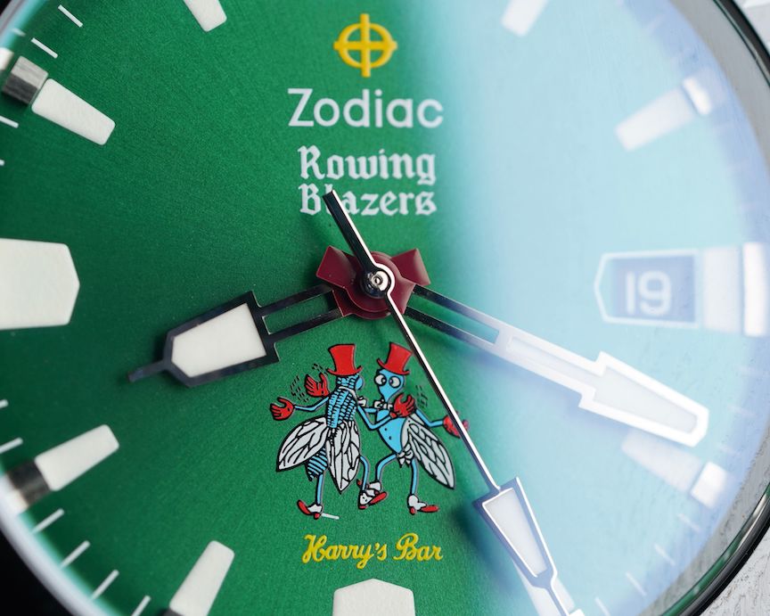 Rowing Blazers x Zodiac Harry's Bar Super Sea Wolf watch