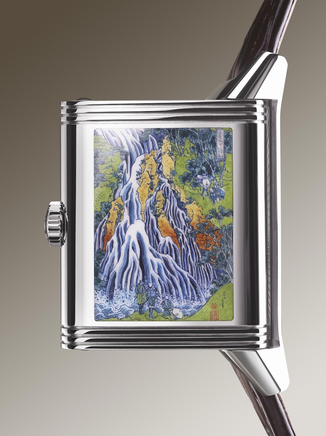 Jaeger-LeCoultre Reverso Tribute Enamel Hokusai Waterfall Watch