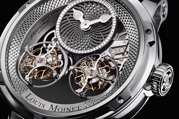 louis moinet mobilis Louis Moinet Mobiles features a double flying tourbillon and center kaleidoscope automaton