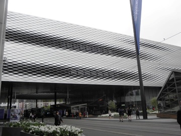 The new walkway across the BaselWorld exhibition space -- filled with two floors of exhibitors. 