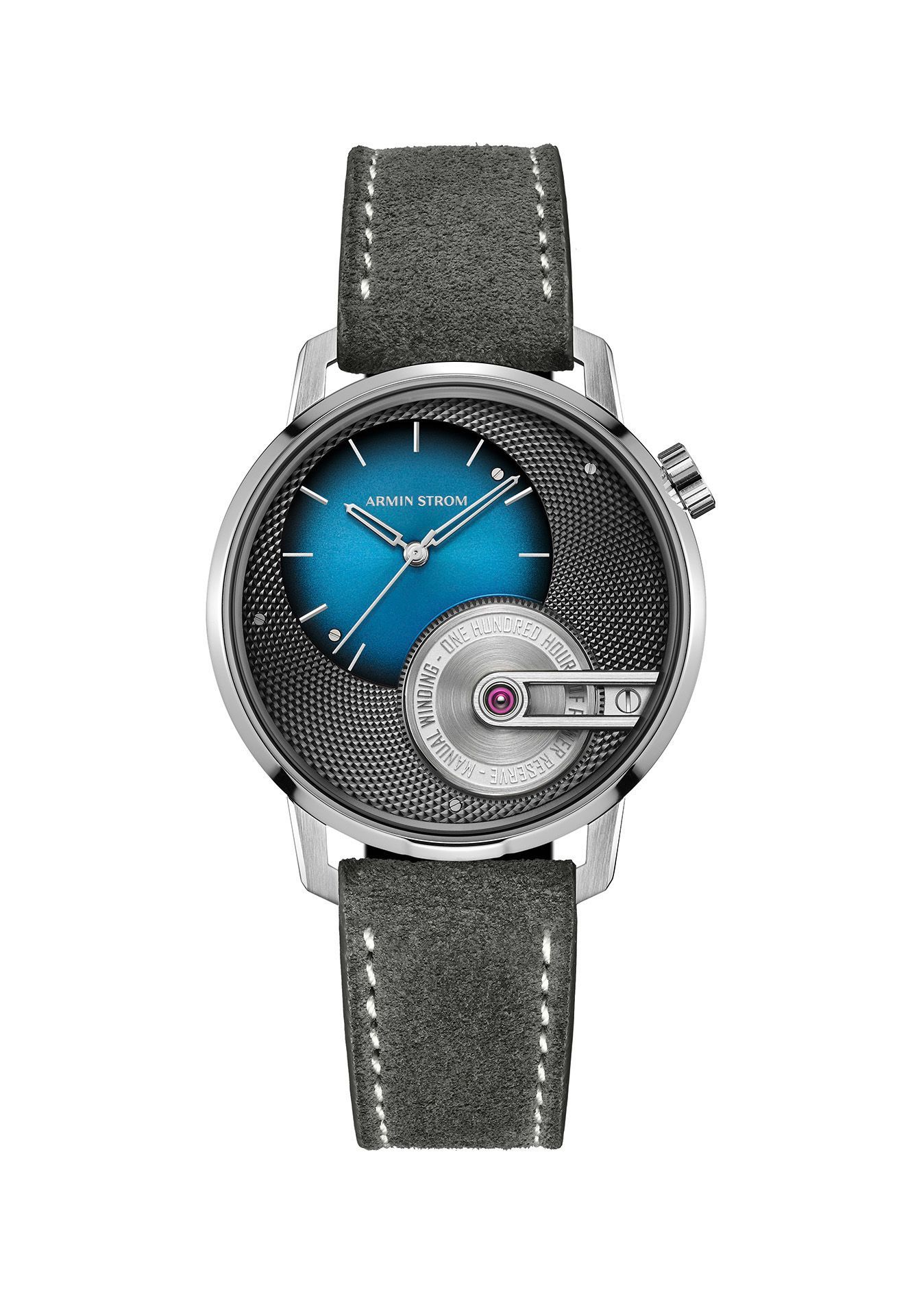 Armin Strom Tribute 1 Fume' watch in sky blue.