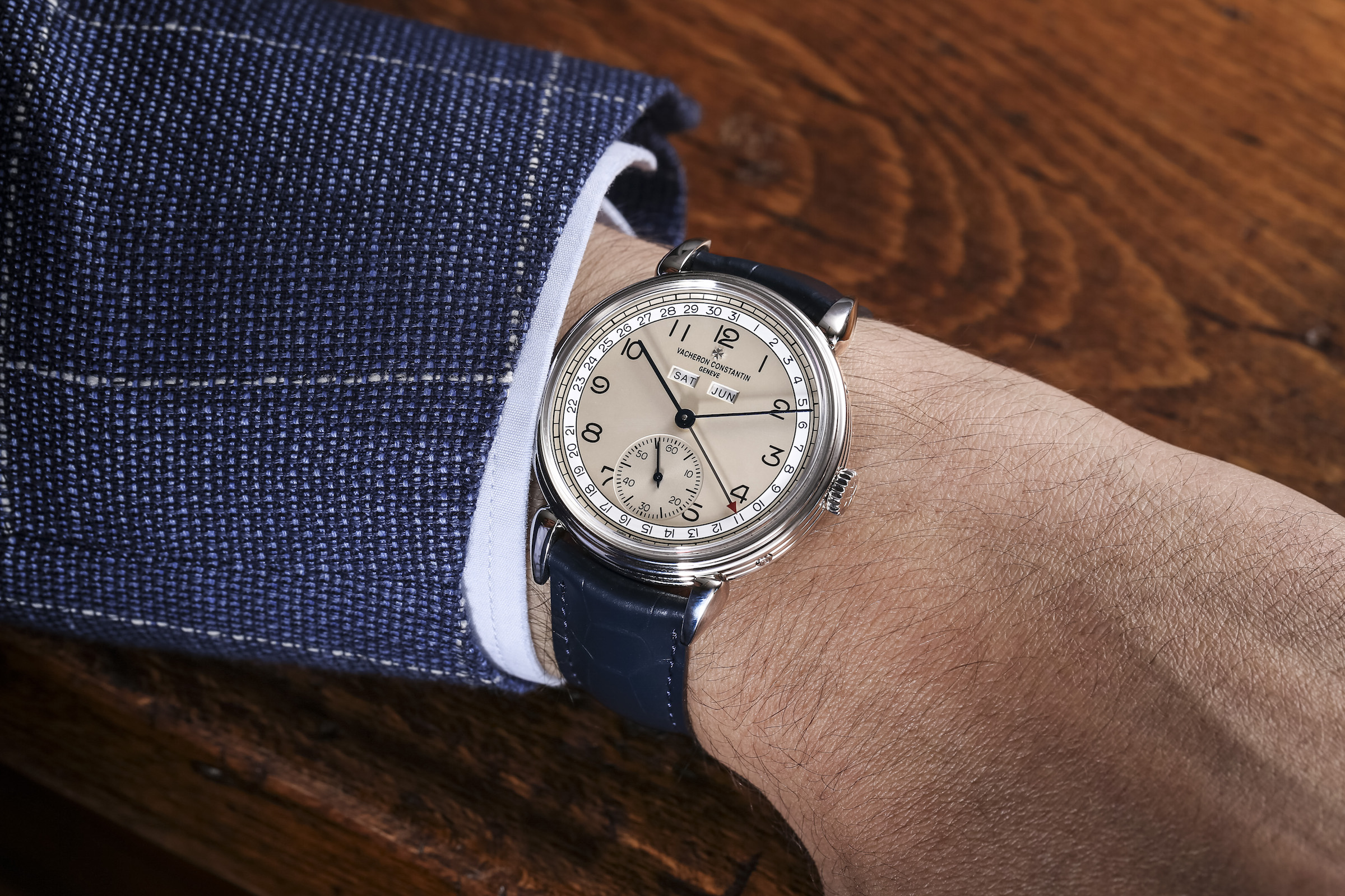 Affordable triple hotsell calendar watch