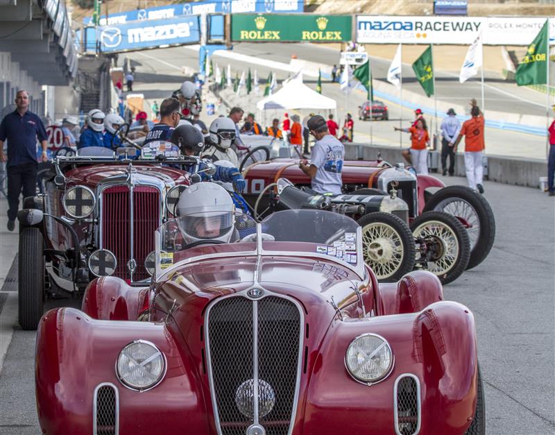 In the pits at the Rolex Monterey Motorsports Reunion. Photo: Rolex, Scott Cooper