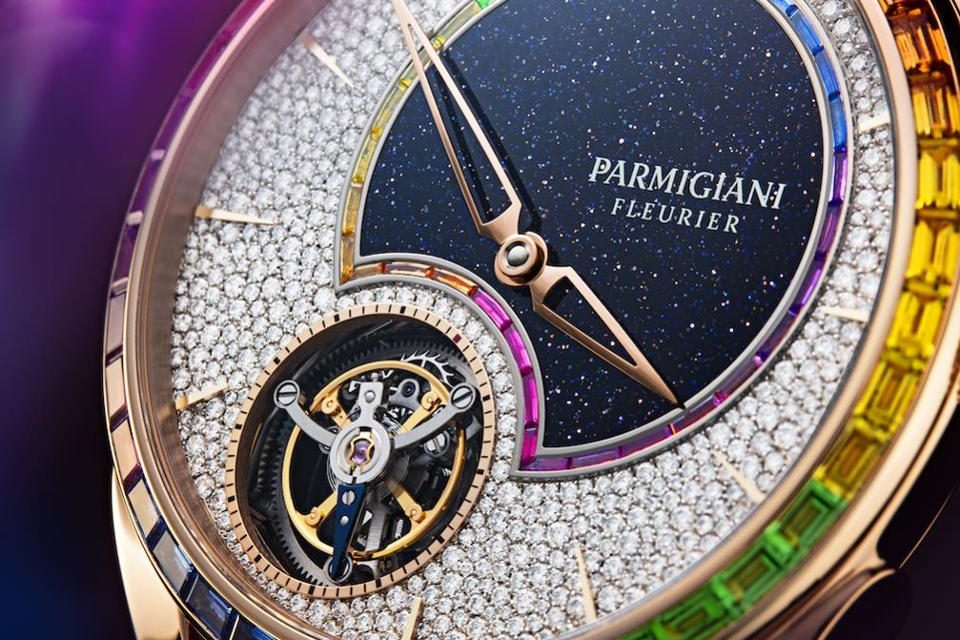 pram Parmigiani Fleurier Tonda 1950 Double Rainbow Flying Toubillon