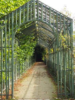 Marie Antoinette not only had a private theater built at Petit Trianon, but also had a covered walkway from the chateau to the theater built for herself so her hair wouldn't get wind blown. 