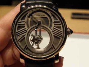 Cartier's Mysterieuse Tourbillon timepiece.