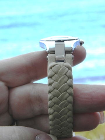 One of the three new Linea watch straps created by Chriqui
