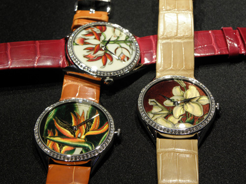 Metiers d' Arts floral watches by Vacheron Constantin.