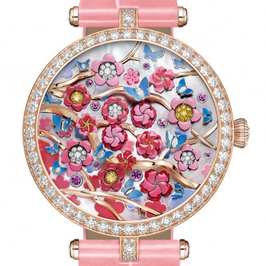 Van Cleef & Arpels Lady Arpels Heures  Florales Cerisier watch