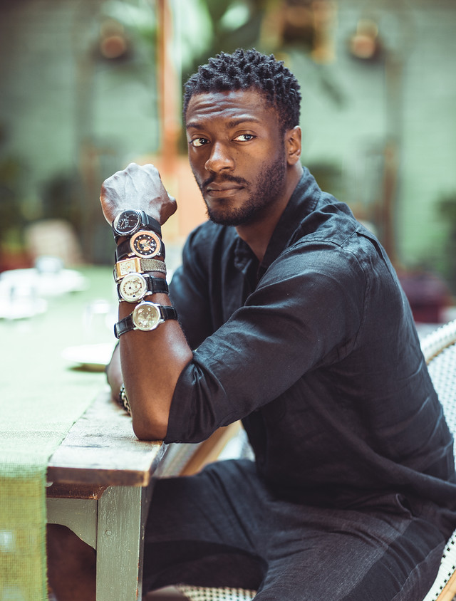 Aldis Hodge, actor, watch collector, watch maker