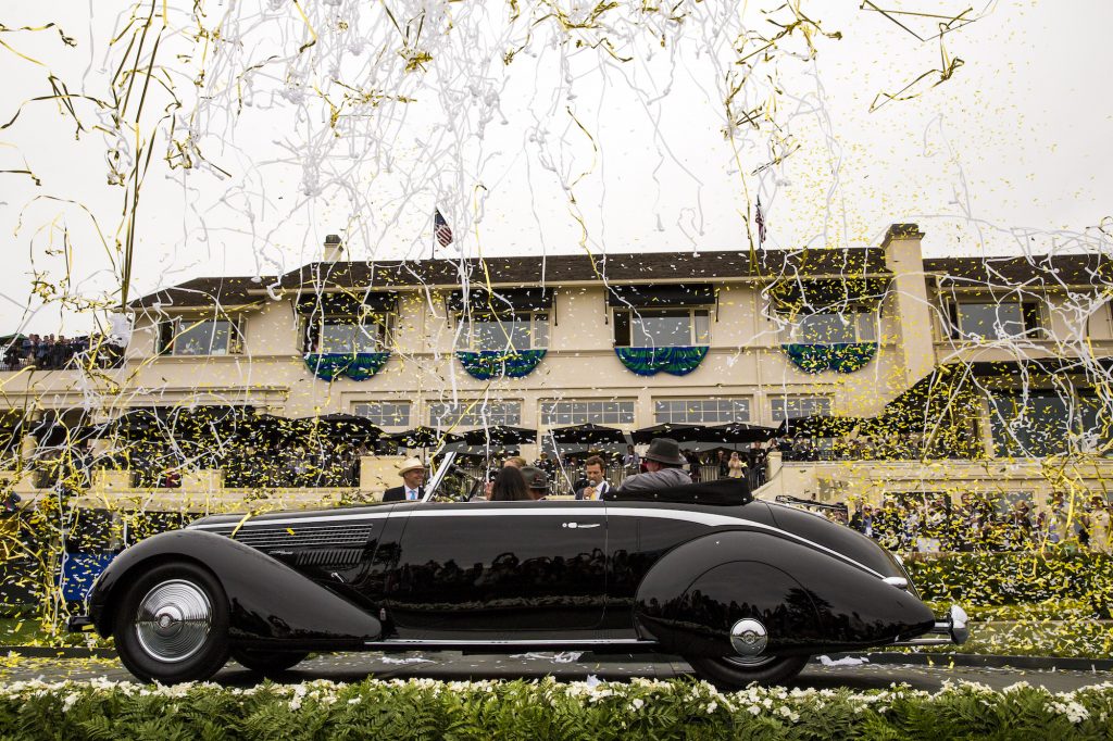 1936 Lancia Astura Pinin Farina Cabriolet Best of Show Award at Pebble Beach Concours d’Elegance 2016 (Photo: Rolex/Tom O'Neal)