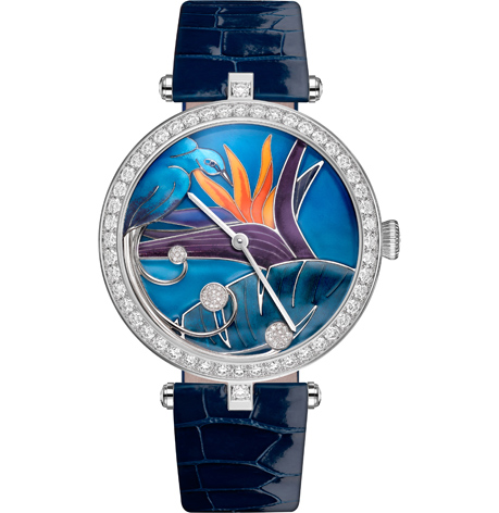 Van Cleef & Arpels Lady Arpels Jour Nuit Olseaux-de-Paradis watch. 